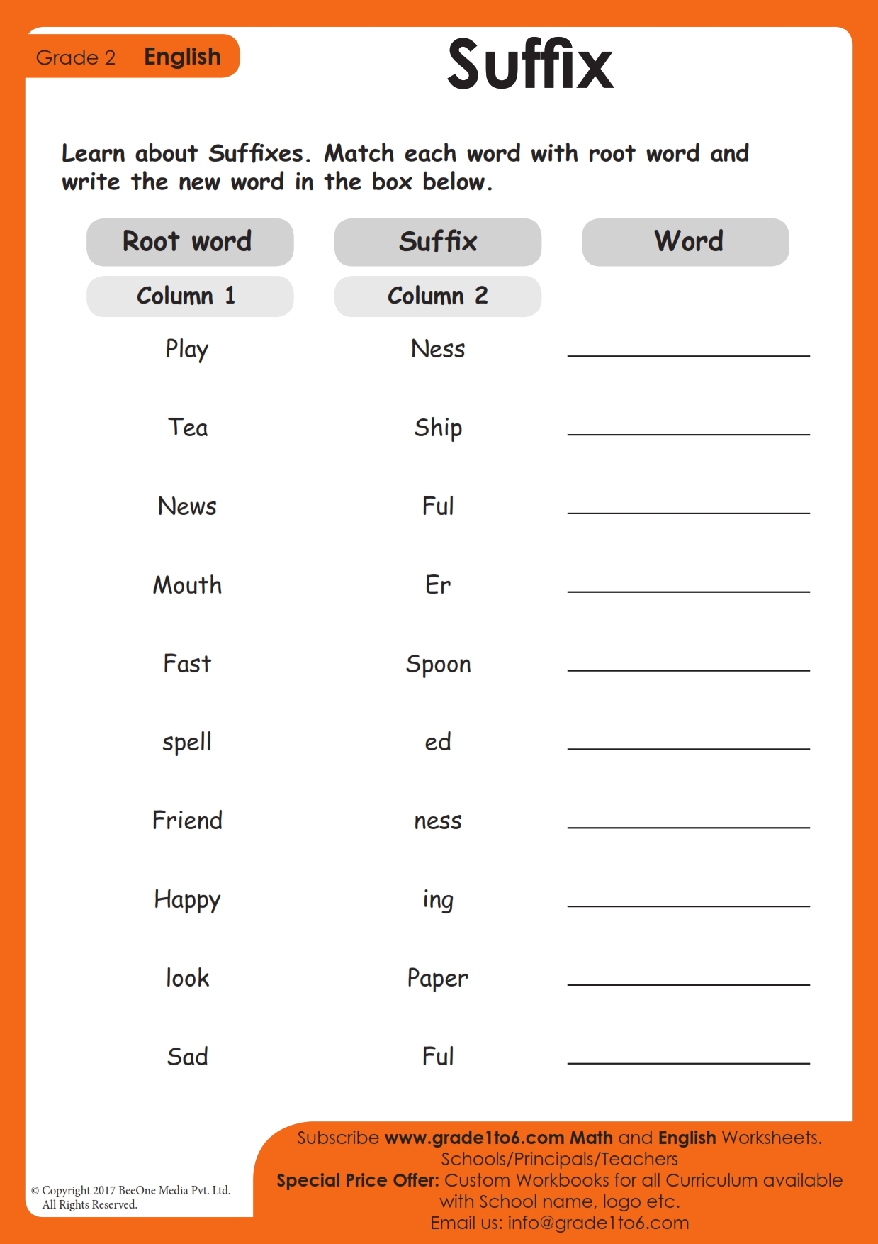 Suffix Worksheets For Grade 2 Grade1to6 Worksheets Library Suffix Worksheets For Grade 2 Grade1to6 Worksheets Library