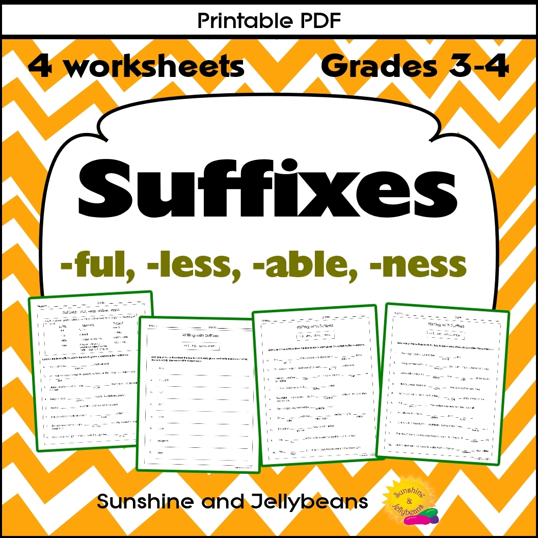 Suffixes ful less able ness 4 Worksheets Grade 3 Great For Review Made By Teachers