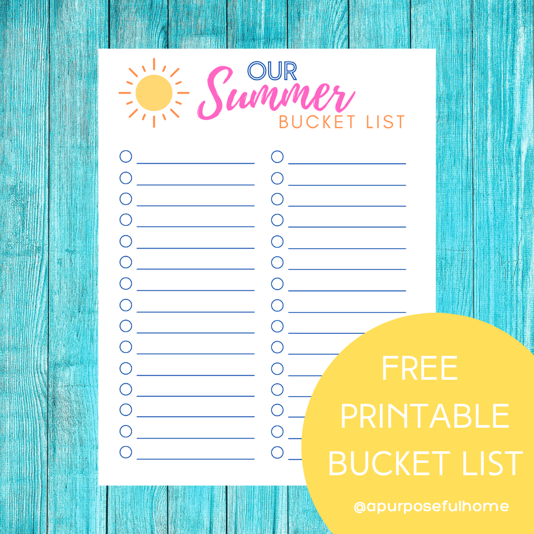 Printable Bucket List Worksheet Printable Bucket List Worksheet