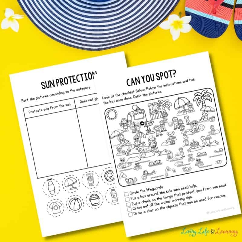 Preschool Summer Safety Printables Preschool Summer Safety Printables