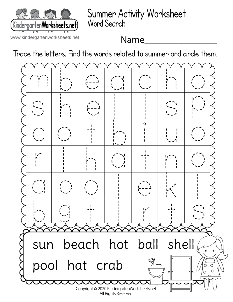 Summer Word Search Worksheet Free Printable Digital U0026 PDF