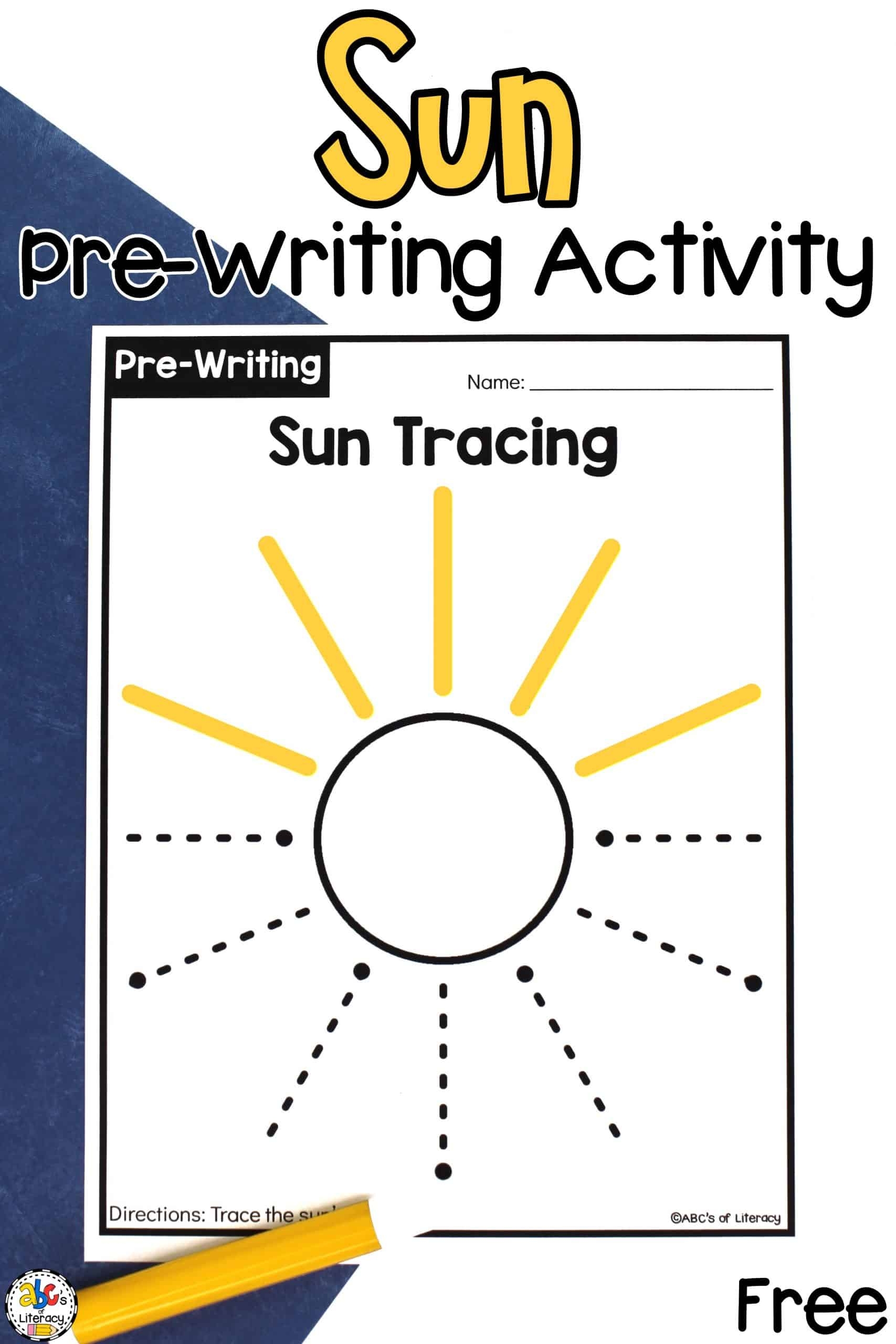 Sun Tracing Worksheets Pre Writing Activity For Preschoolers Sun Tracing Worksheets Pre Writing Activity For Preschoolers