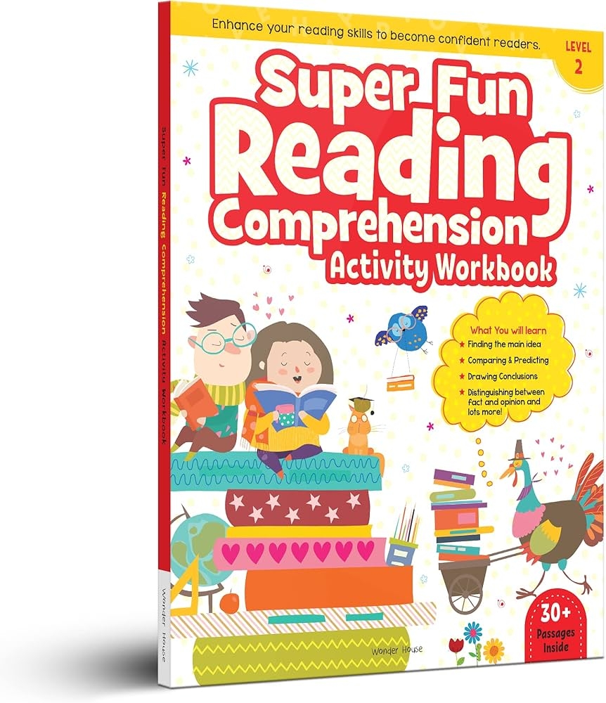 Super Fun Reading Comprehension Activity Workbook For Children Level 2 Wonder House Books Amazon in Books Super Fun Reading Comprehension Activity Workbook For Children Level 2 Wonder House Books Amazon in Books