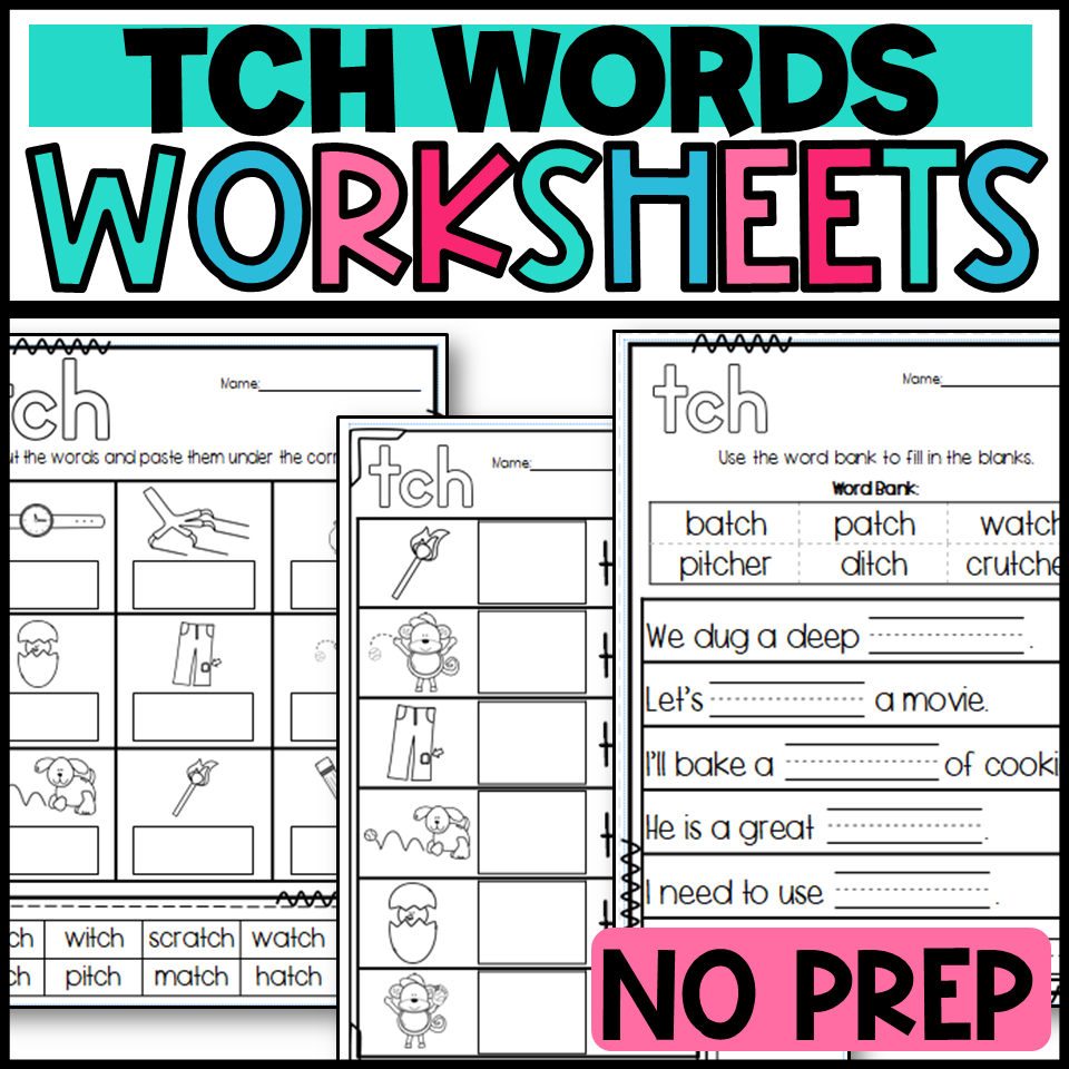 TCH Words Worksheets Made By Teachers TCH Words Worksheets Made By Teachers