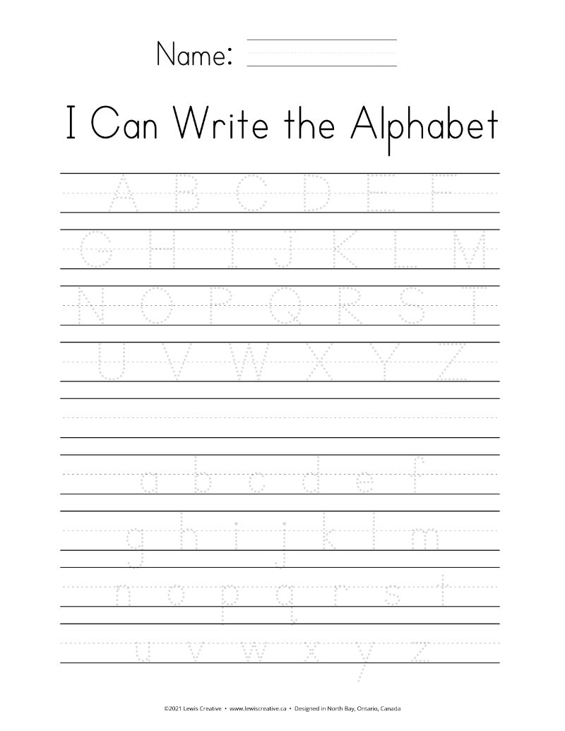 Teach Your Kids To Write The Alphabet Lewis Creative Teach Your Kids To Write The Alphabet Lewis Creative
