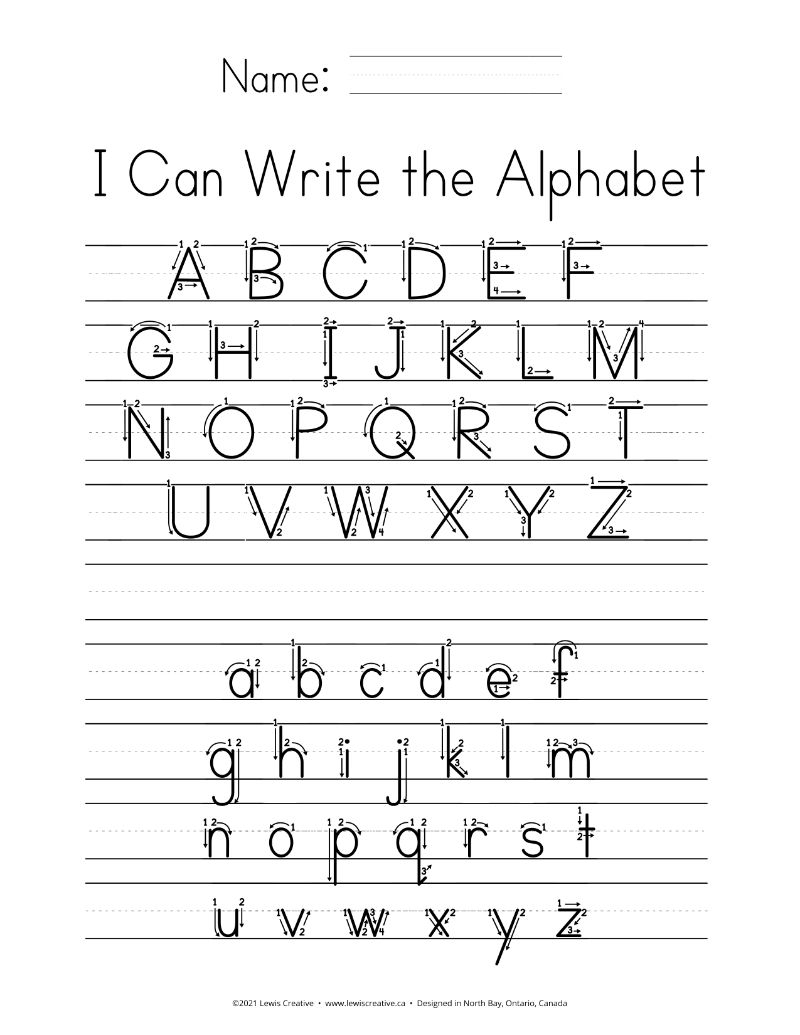 Teach Your Kids To Write The Alphabet Lewis Creative Teach Your Kids To Write The Alphabet Lewis Creative