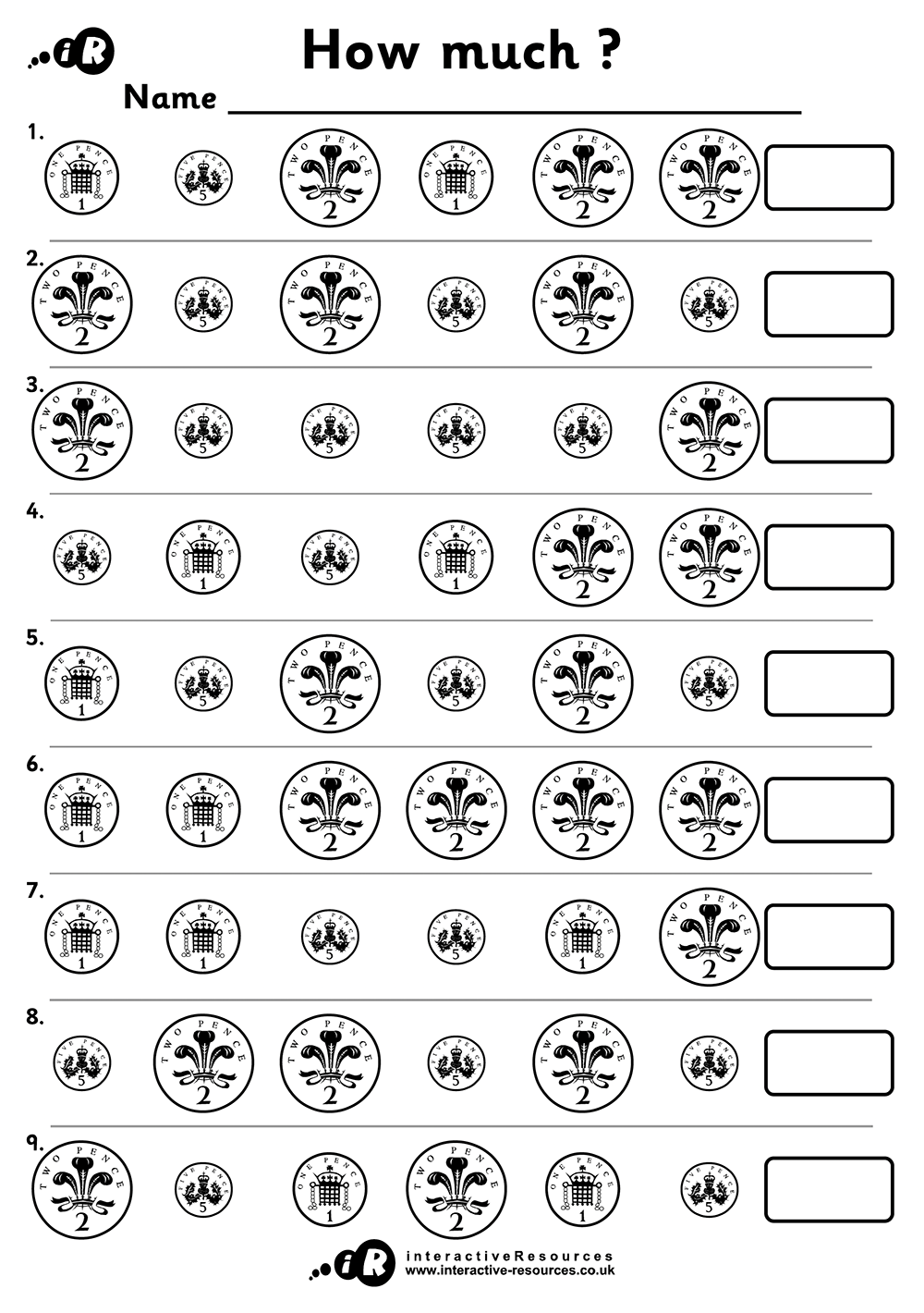 Teaching Money Free Money Worksheets