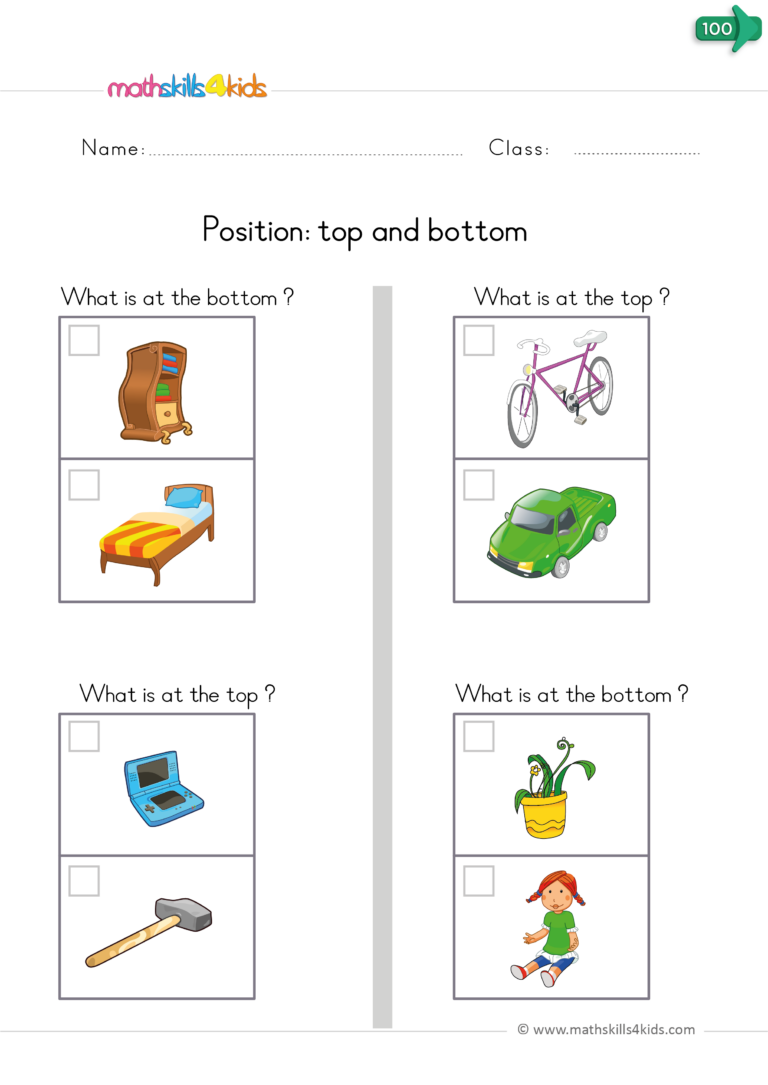 Teaching Positional Words To Kinders Worksheets And Activities