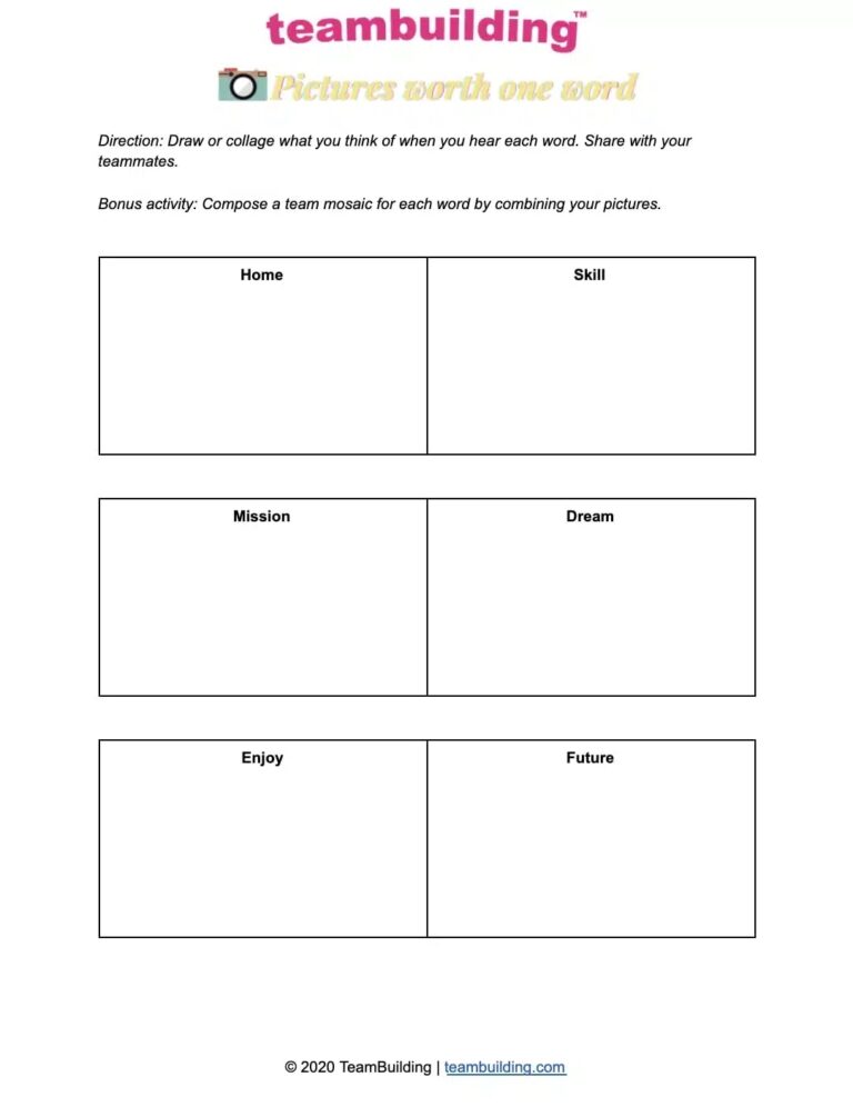 Printable Teamwork Worksheets For Kids - Free Printable Worksheets