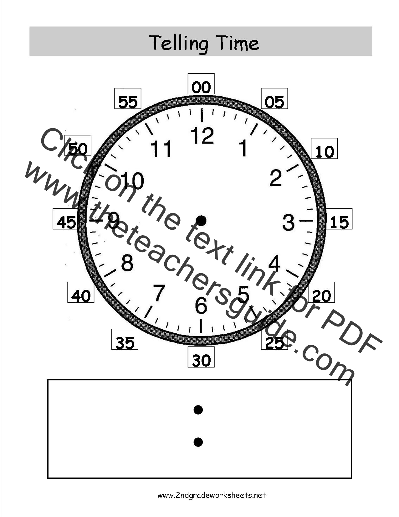 Telling And Writing Time Worksheets