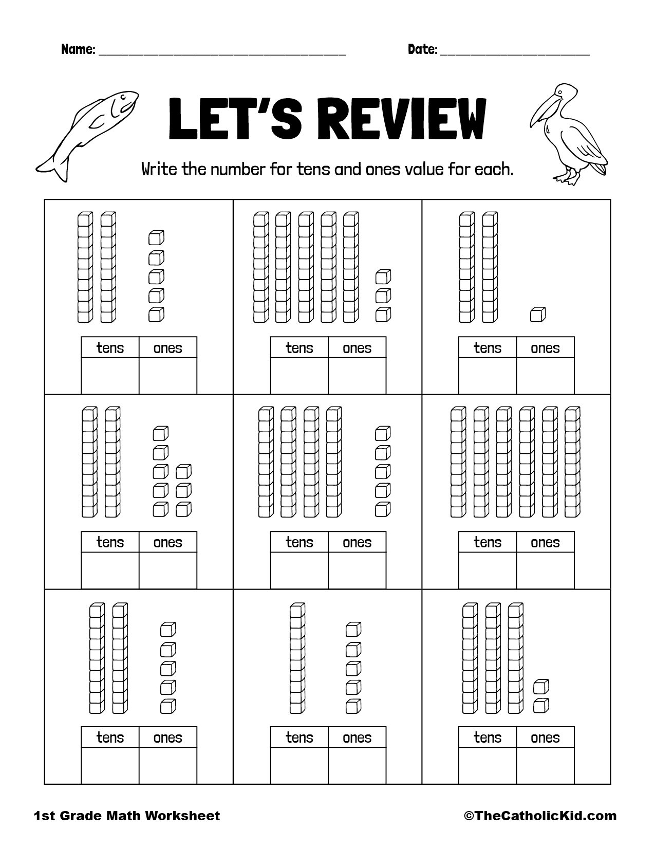 Tens And Units Worksheets Free Printable Tens And Units Worksheets Free Printable
