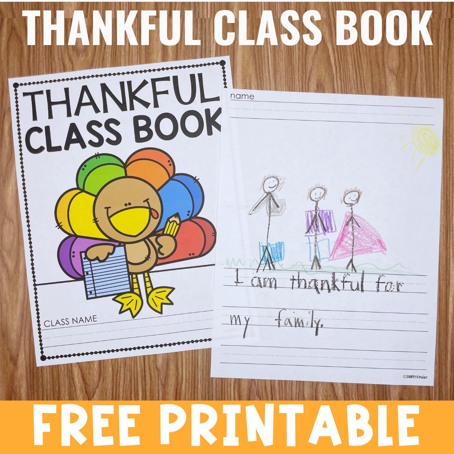 Preschool Thanksgiving Story Printable