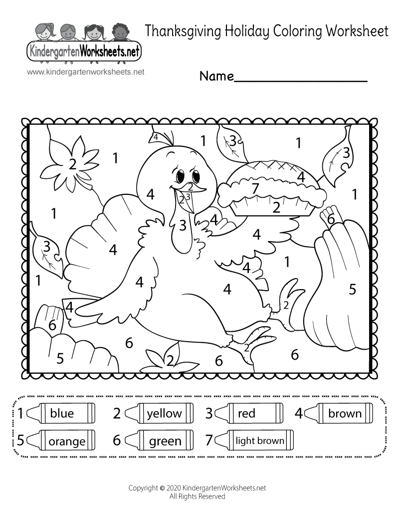 Free Printable Thanksgiving Math Coloring Worksheets