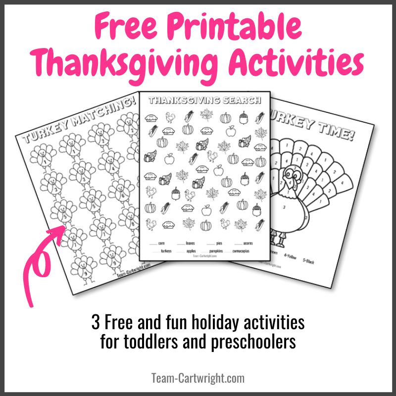Thanksgiving Free Printables Learning Activities For Kids Thanksgiving Free Printables Learning Activities For Kids