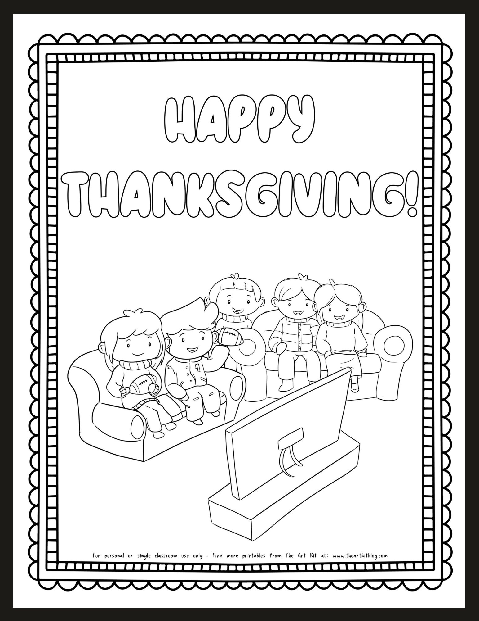 Happy Thanksgiving Coloring Printables For Preschoolers Happy Thanksgiving Coloring Printables For Preschoolers