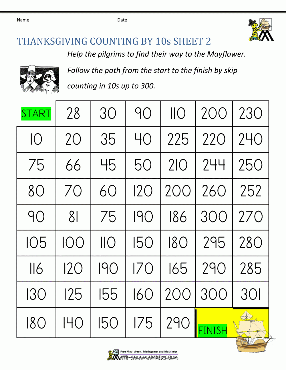 Free First Grade Thanksgiving Math Worksheets Free First Grade Thanksgiving Math Worksheets