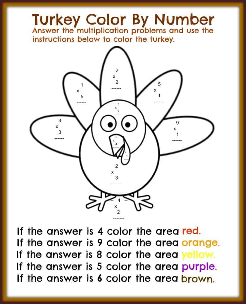 Thanksgiving Math K5 Learning Worksheets Library