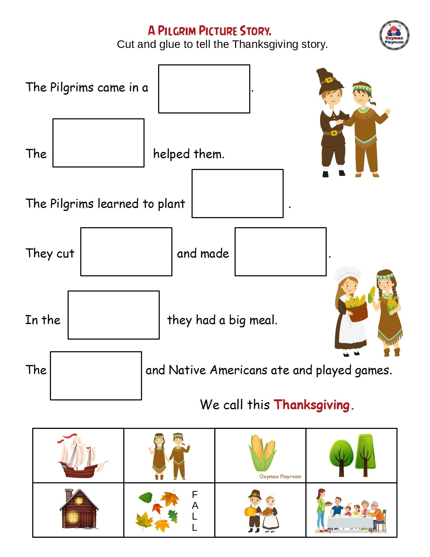 Thanksgiving Printable Activities For Kids