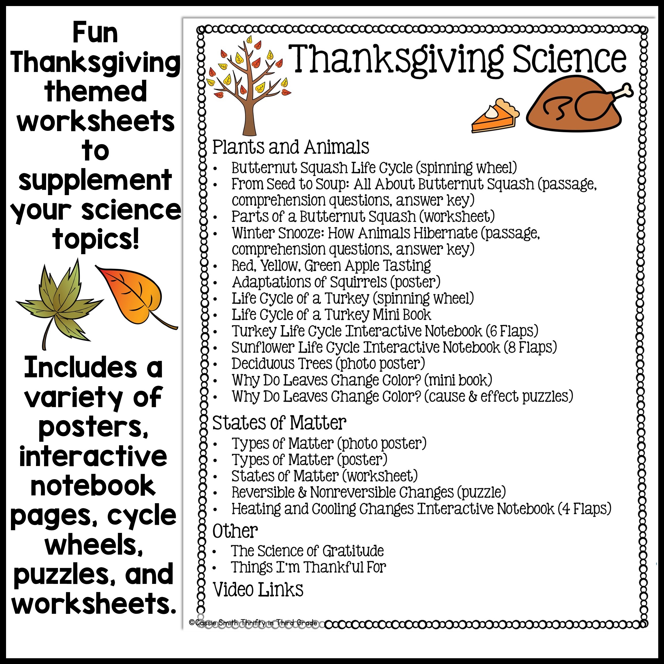 Thanksgiving Science Worksheets No Prep Acitivities Thrifty In Third Grade Thanksgiving Science Worksheets No Prep Acitivities Thrifty In Third Grade