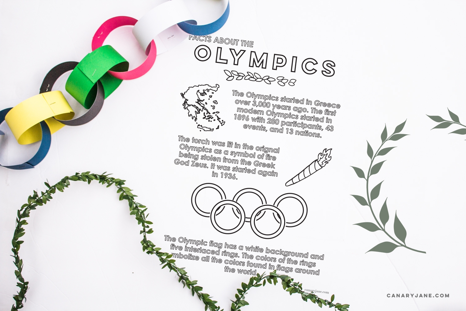 The 11 BEST Olympic Activities For Kids Free Printables Canary Jane
