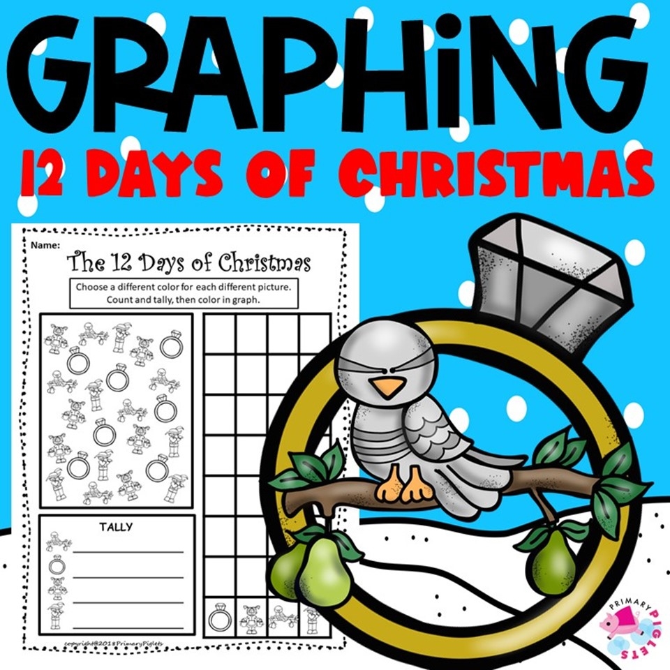 THE 12 DAYS OF CHRISTMAS GRAPHING WORKSHEETS Made By Teachers