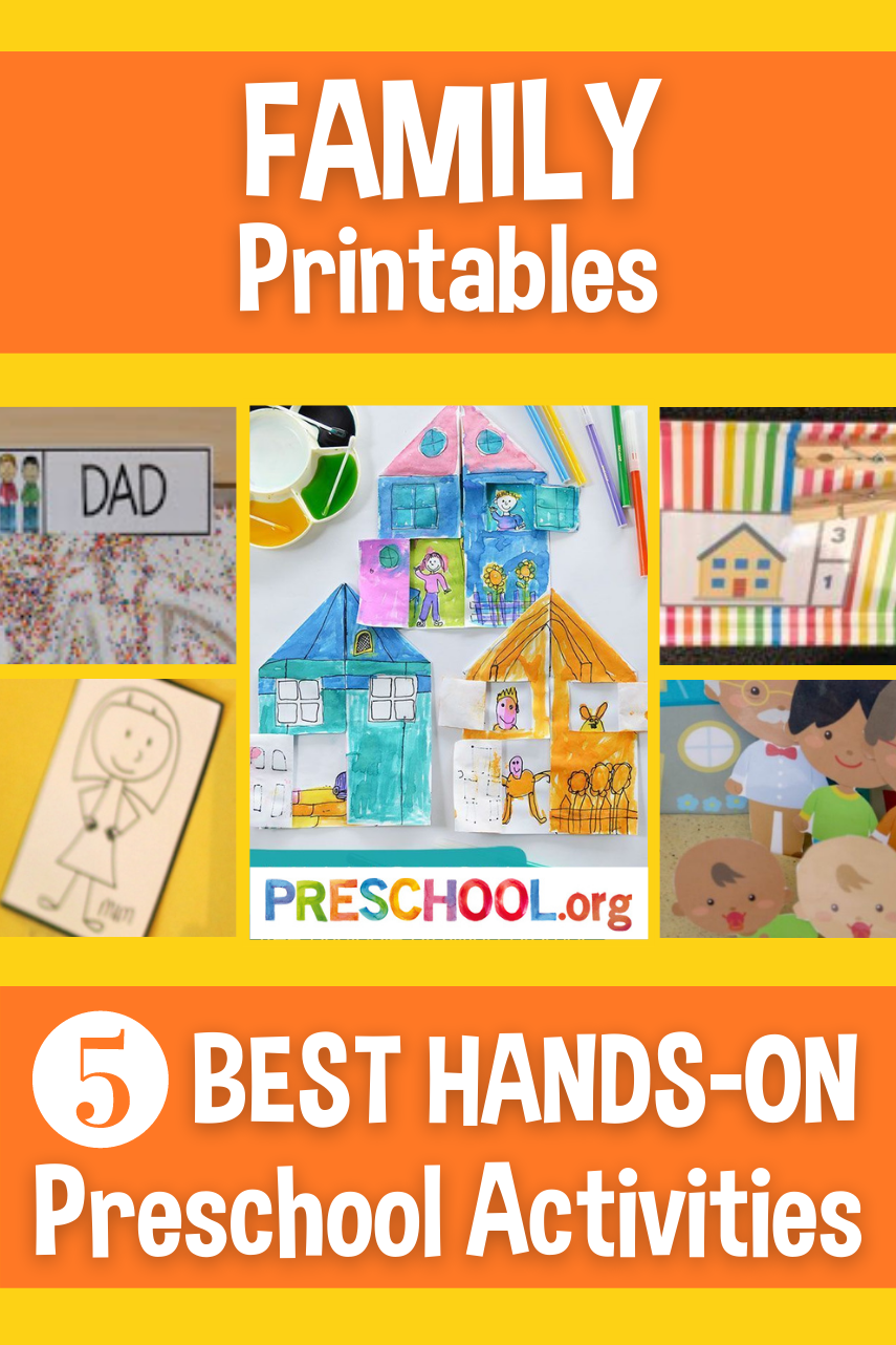 The 5 Best PRINTABLES For FAMILY Preschool Theme Preschool The 5 Best PRINTABLES For FAMILY Preschool Theme Preschool