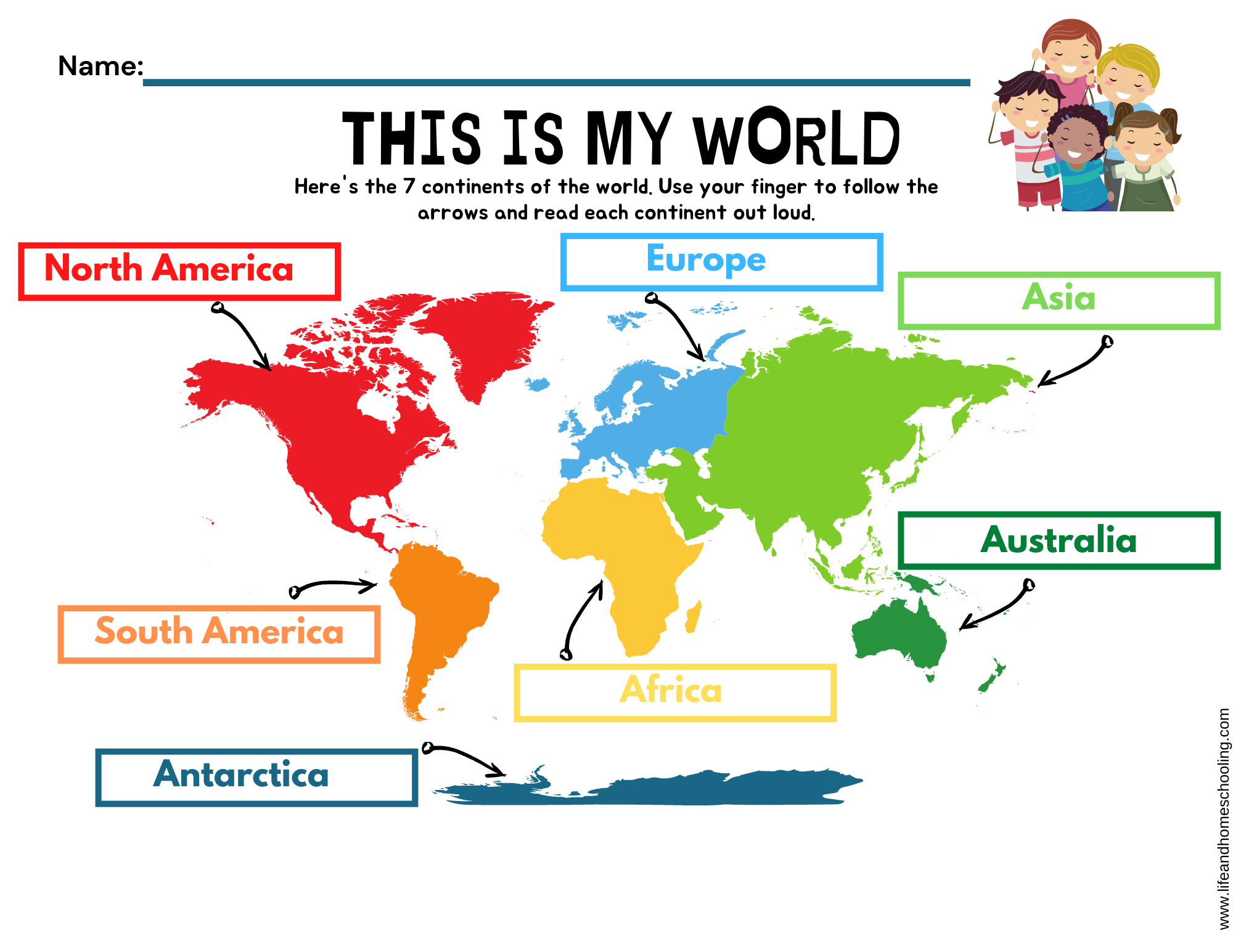 The 7 Continents Printable Activity Made By Teachers The 7 Continents Printable Activity Made By Teachers