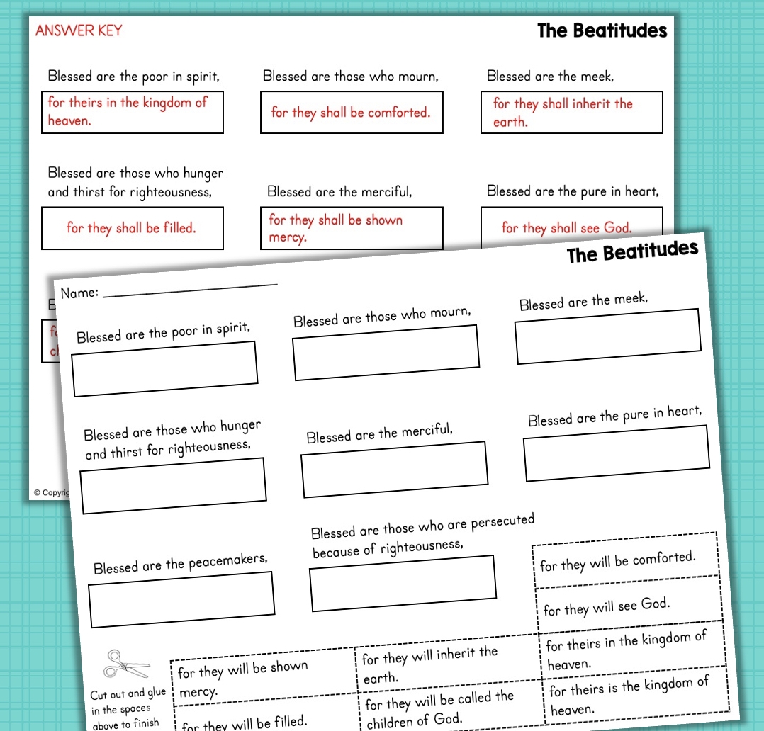 The Beatitudes Bible Verse Posters Bulletin Board Mini Posters And Worksheets Dandelion Marketplace The Beatitudes Bible Verse Posters Bulletin Board Mini Posters And Worksheets Dandelion Marketplace