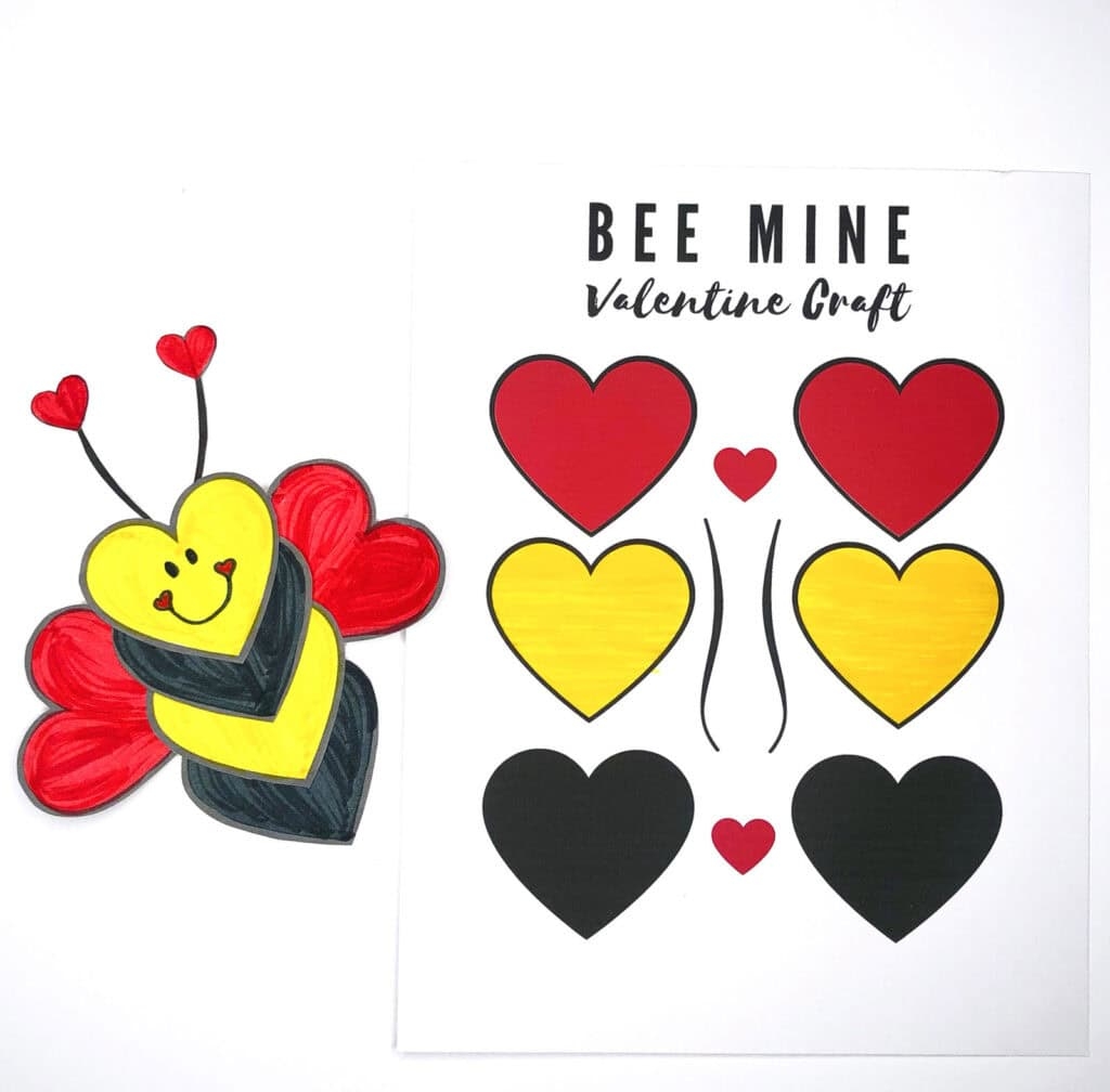 Valentines Craft Preschool Printable
