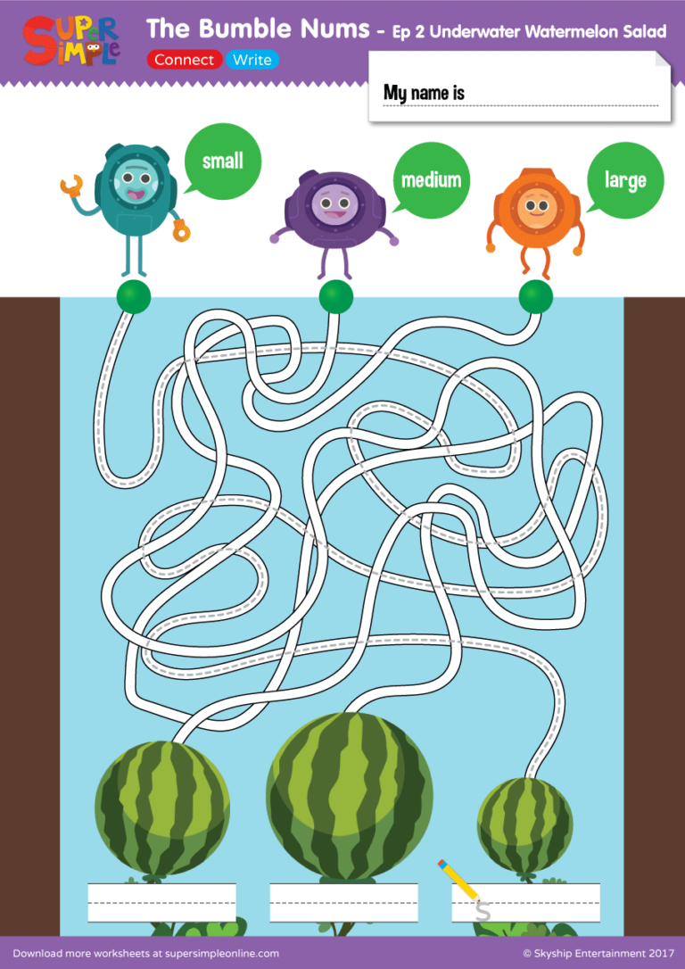 The Bumble Nums Ep 2 Watermelon Maze Super Simple