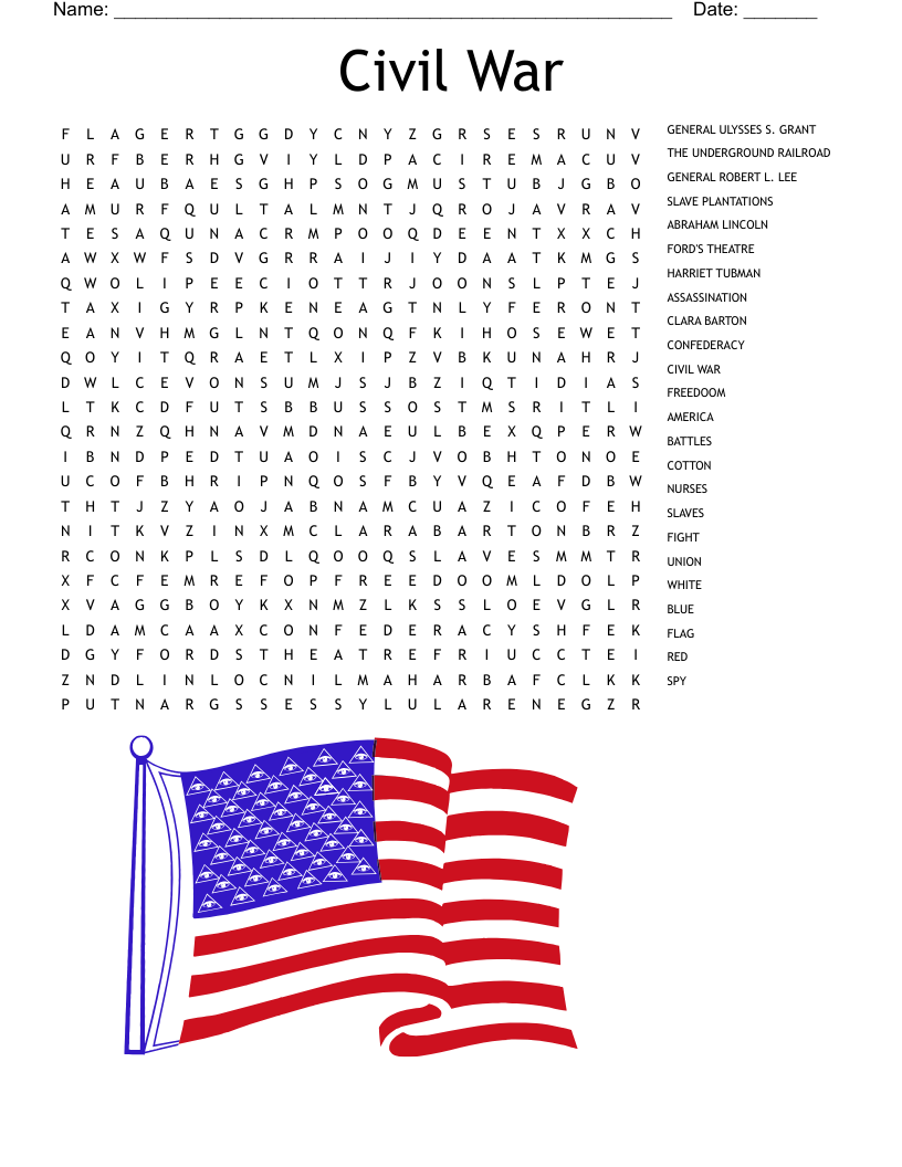 Free Civil War Worksheets 4th Grade Free Civil War Worksheets 4th Grade