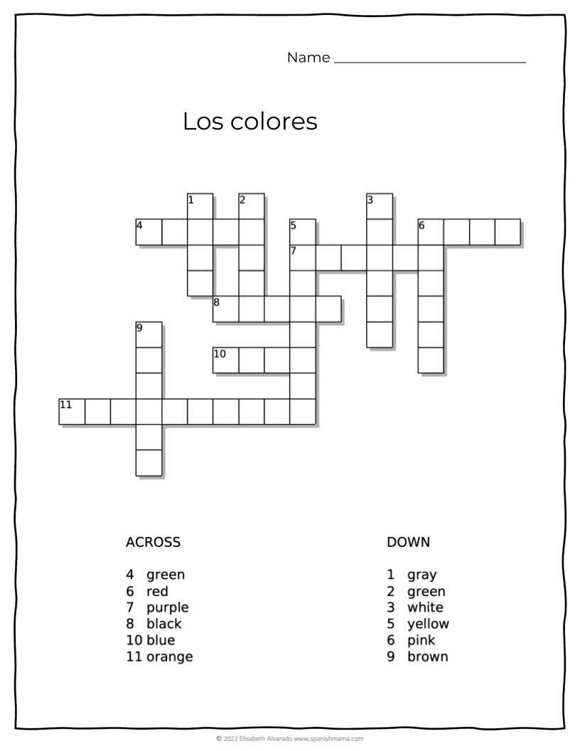 Spanish Worksheets For Beginners Printable Spanish Worksheets For Beginners Printable