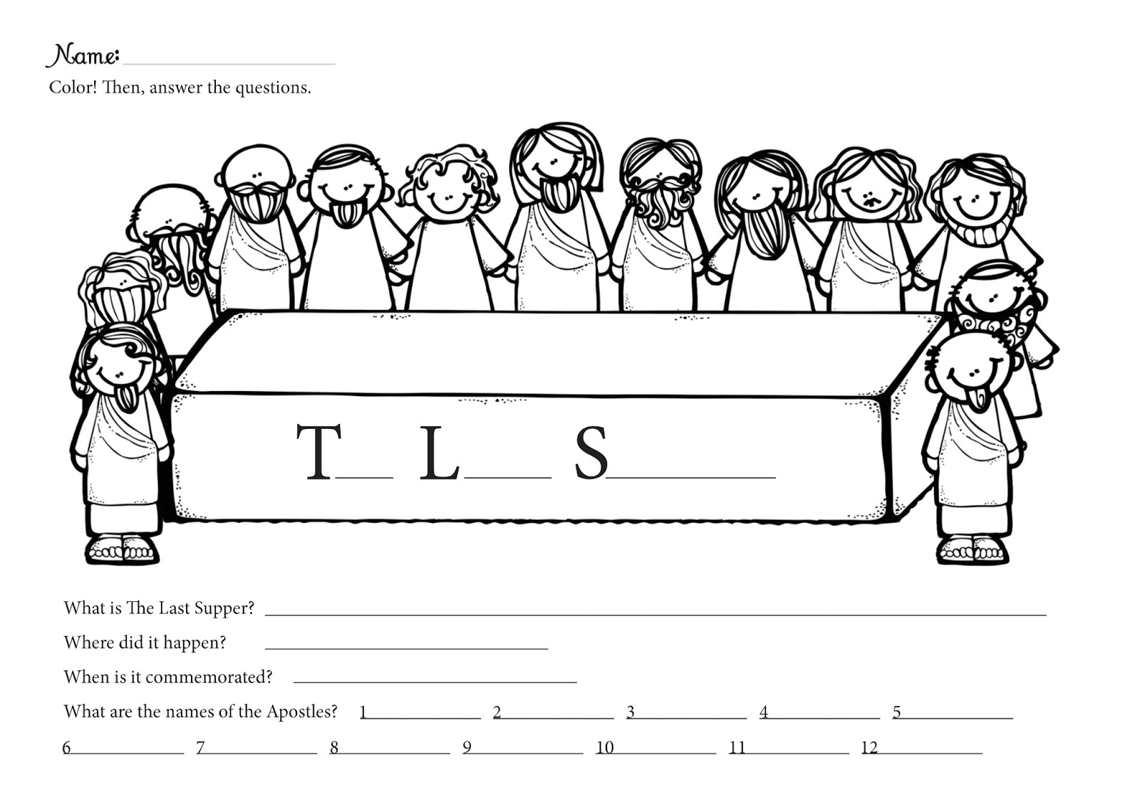 The Constant Kindergartener Teaching Ideas And Resources For Early Childhood Educators Easter The Last Supper Freebie The Constant Kindergartener Teaching Ideas And Resources For Early Childhood Educators Easter The Last Supper Freebie