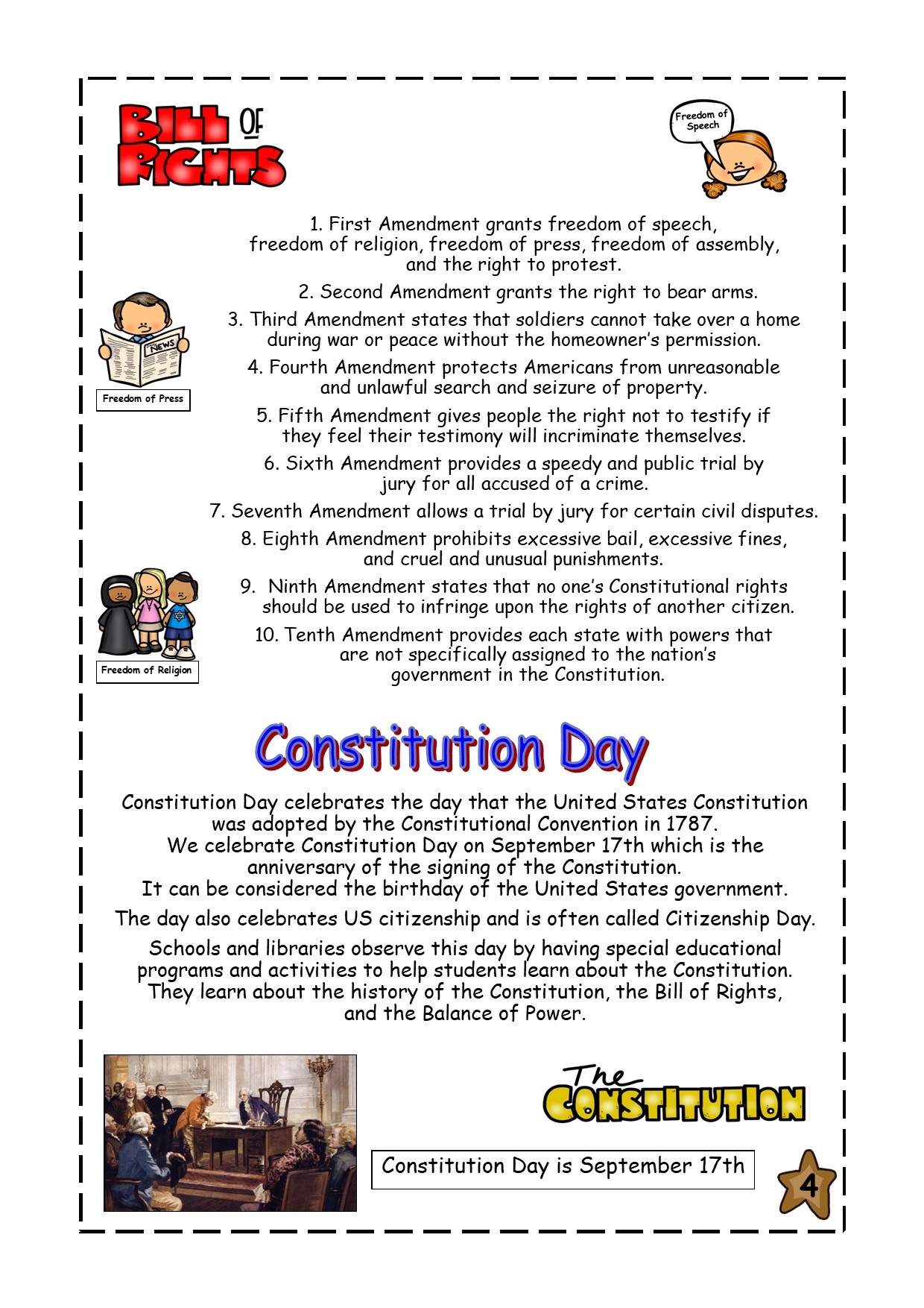 The Constitution Reading Comprehension Passage Made By Teachers The Constitution Reading Comprehension Passage Made By Teachers