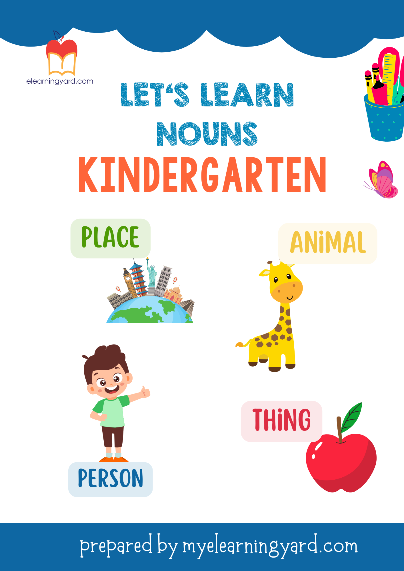 The Kindergarten Noun Worksheet