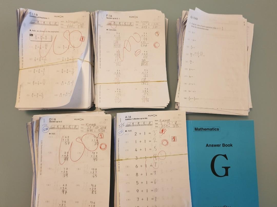 Kumon Math Level G Worksheet Kumon Math Level G Worksheet