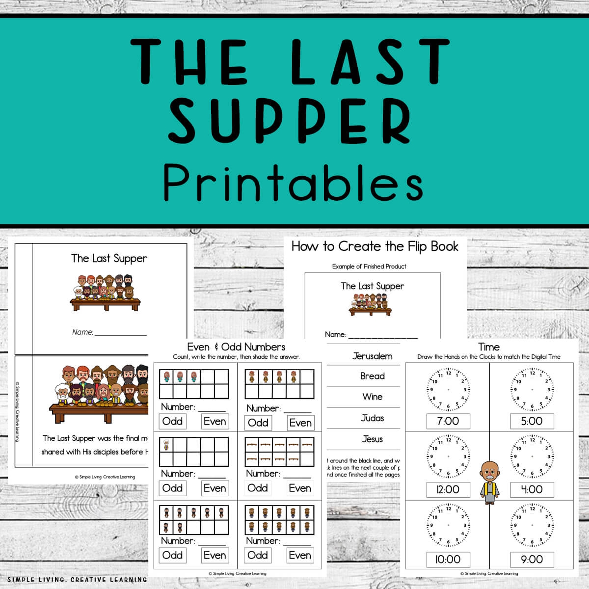 The Last Supper Printables Simple Living Creative Learning The Last Supper Printables Simple Living Creative Learning