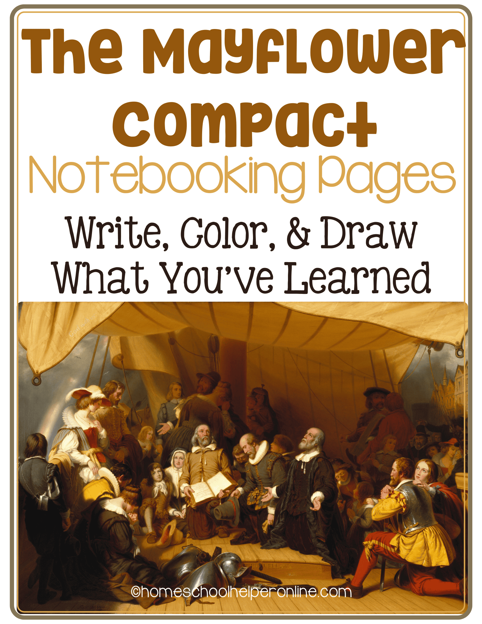 The Mayflower Printable Preschool The Mayflower Printable Preschool