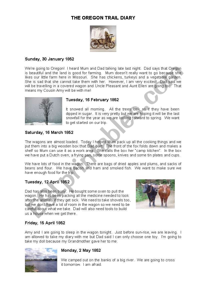 Oregon Trail Reading Comprehension Worksheet Pdf Oregon Trail Reading Comprehension Worksheet Pdf