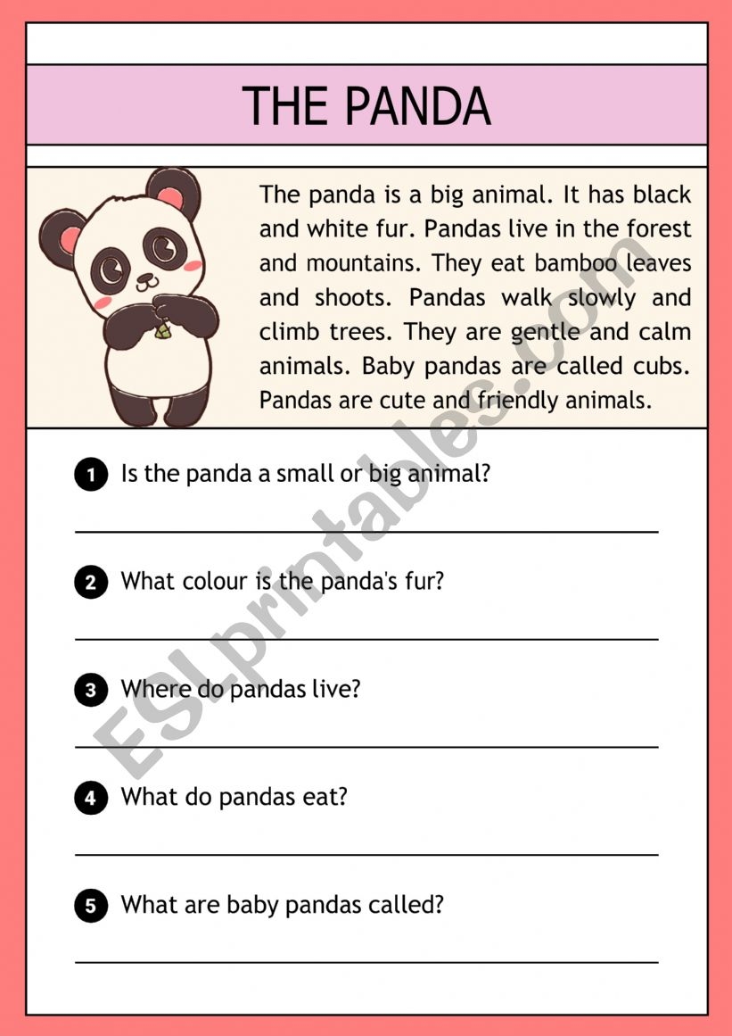 Reading Comprehension Live Worksheets Grade 6