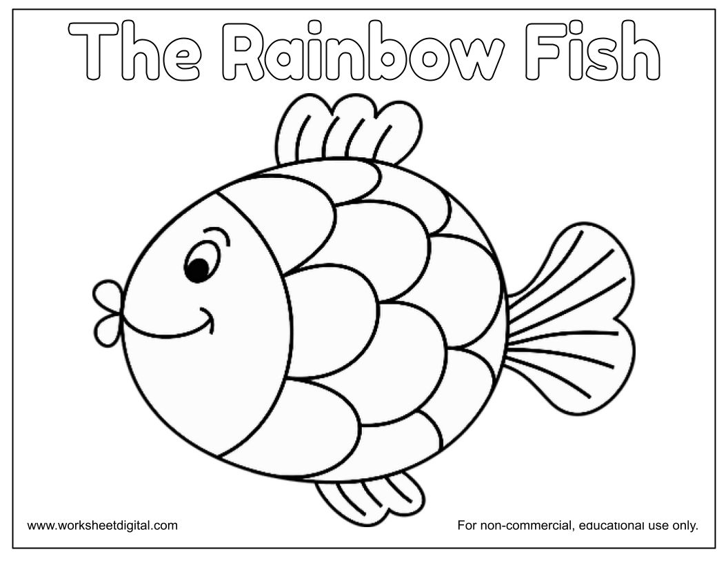 The Rainbow Fish Worksheet Digital 1 Teacher Made Resources