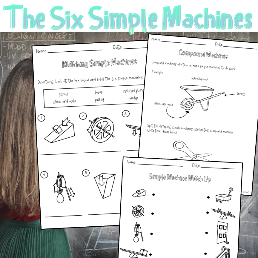 The Six Simple Machines Worksheets Flashcards And Flip Book Made By Teachers The Six Simple Machines Worksheets Flashcards And Flip Book Made By Teachers