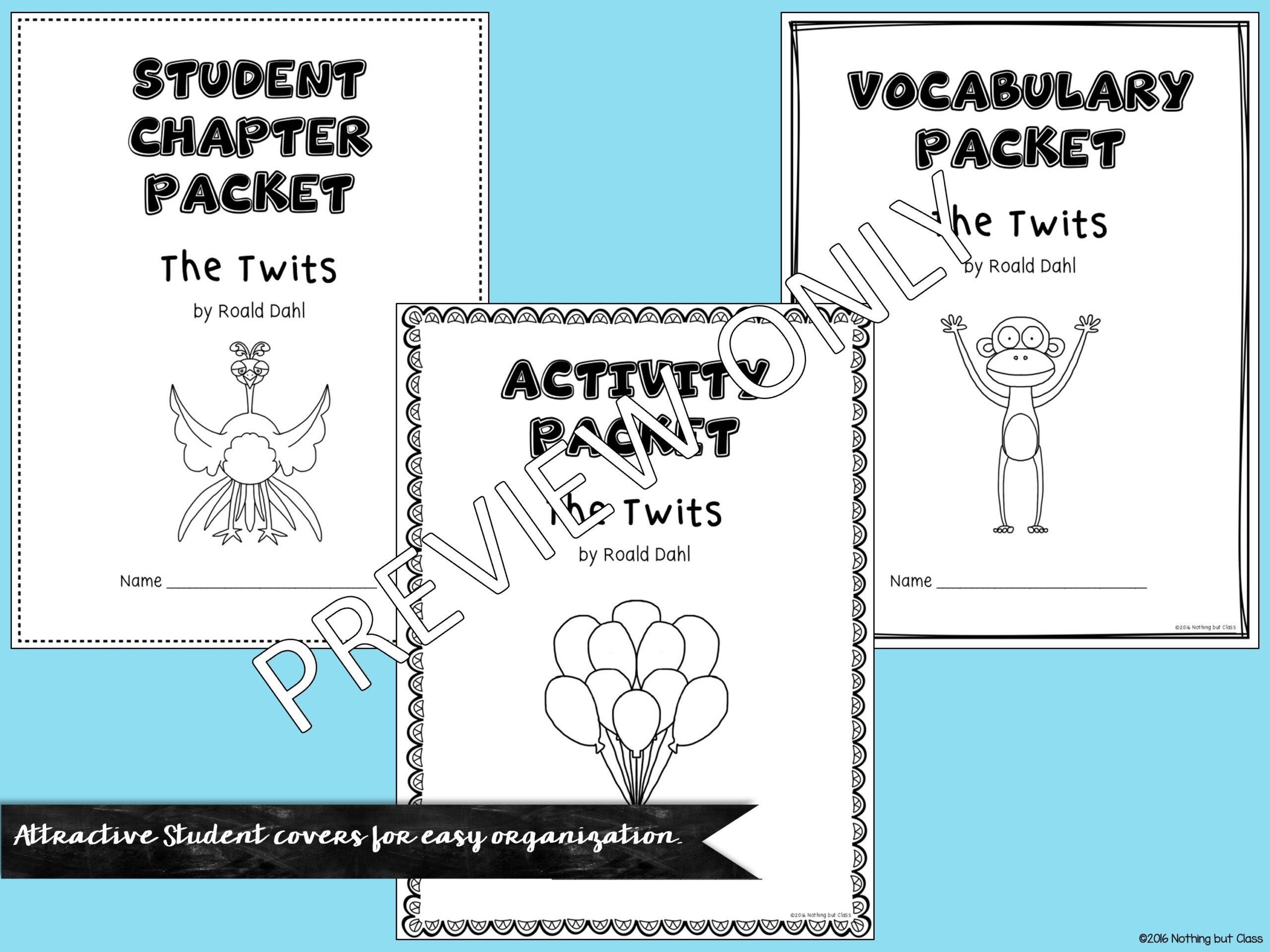 Free Printable The Twits Worksheets