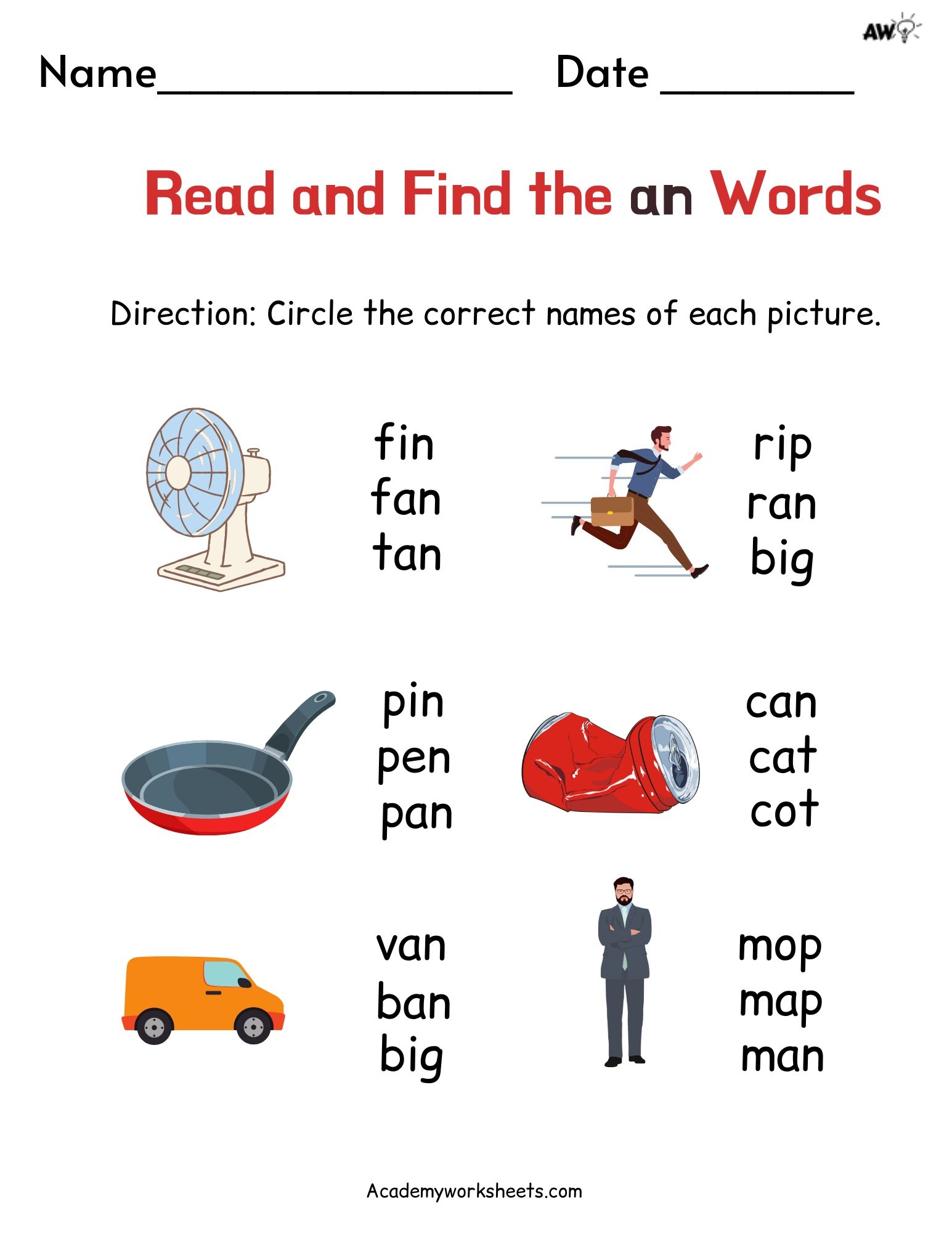The Ultimate AN Words For Kindergarten Worksheets Academy Worksheets The Ultimate AN Words For Kindergarten Worksheets Academy Worksheets