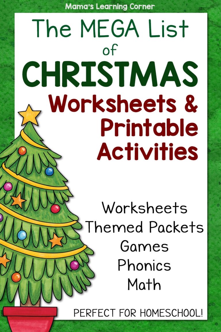 The Ultimate Guide To Christmas Worksheets And Printable Activities Mamas Learning Corner