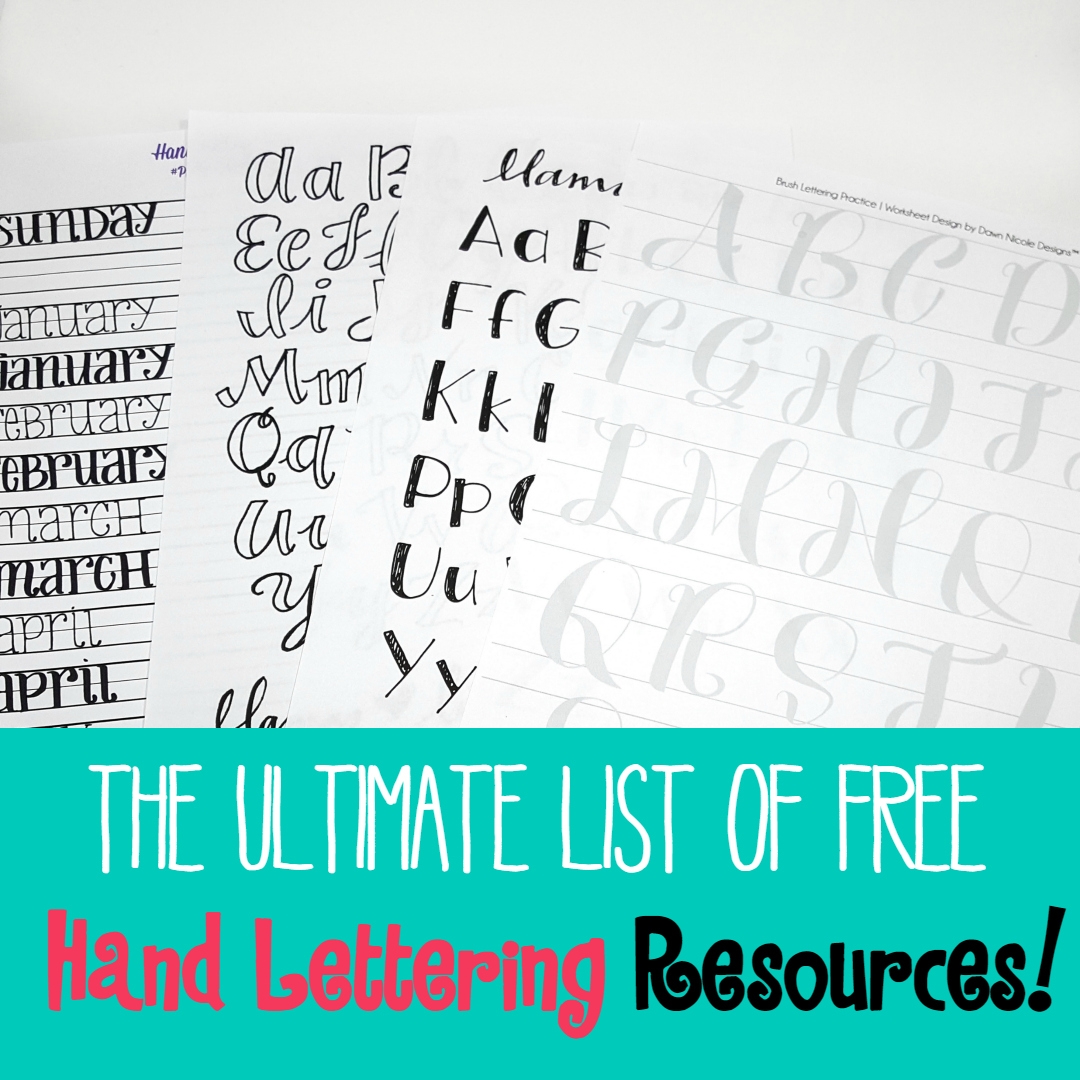 The Ultimate List Of Free Hand Lettering Resources Sublime The Ultimate List Of Free Hand Lettering Resources Sublime