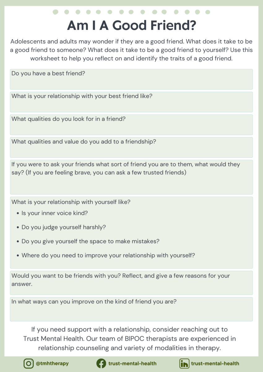 Therapy Worksheets CBT Worksheets Trust Mental Health