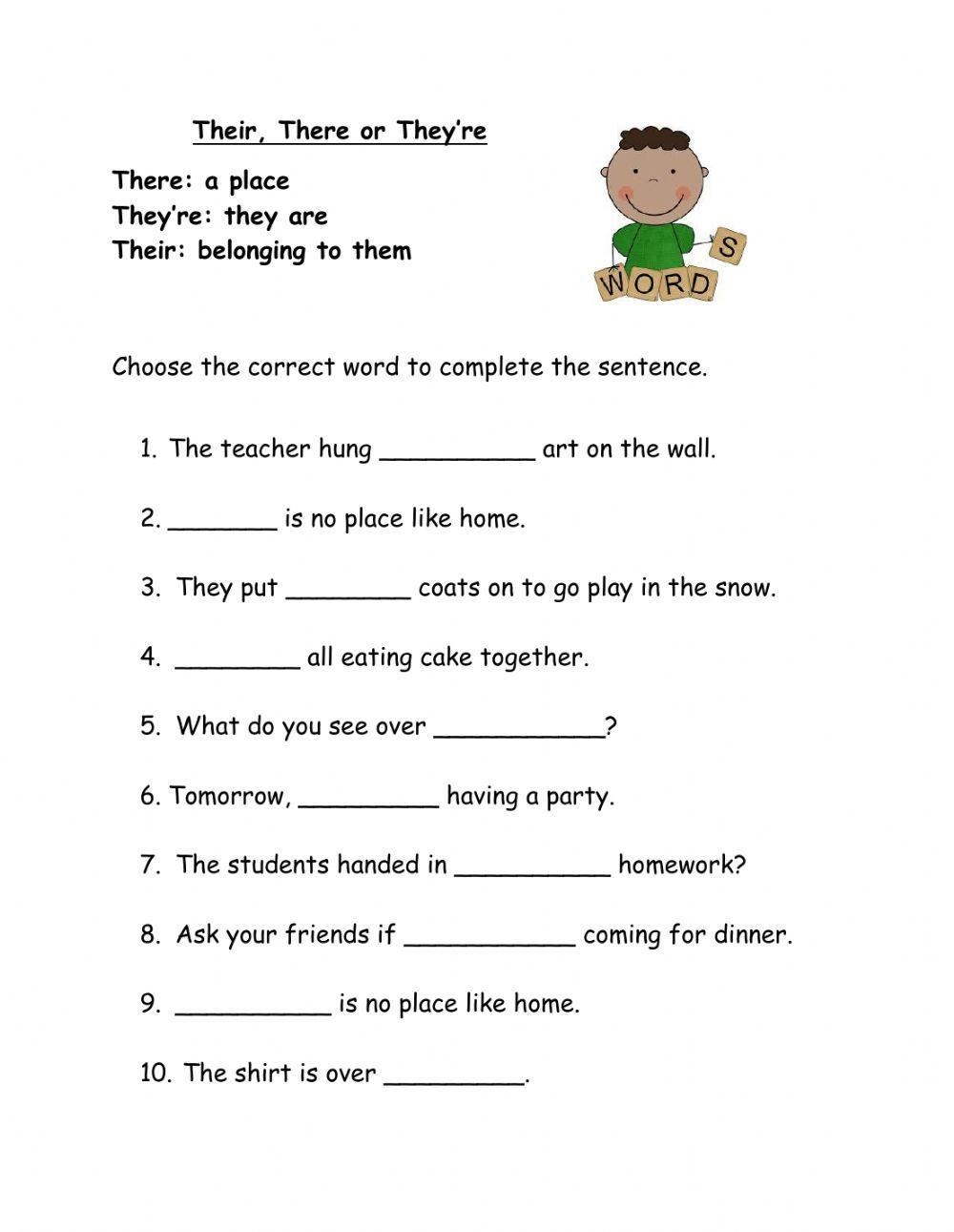 There Their Or Theyre Worksheet Worksheets Library There Their Or Theyre Worksheet Worksheets Library