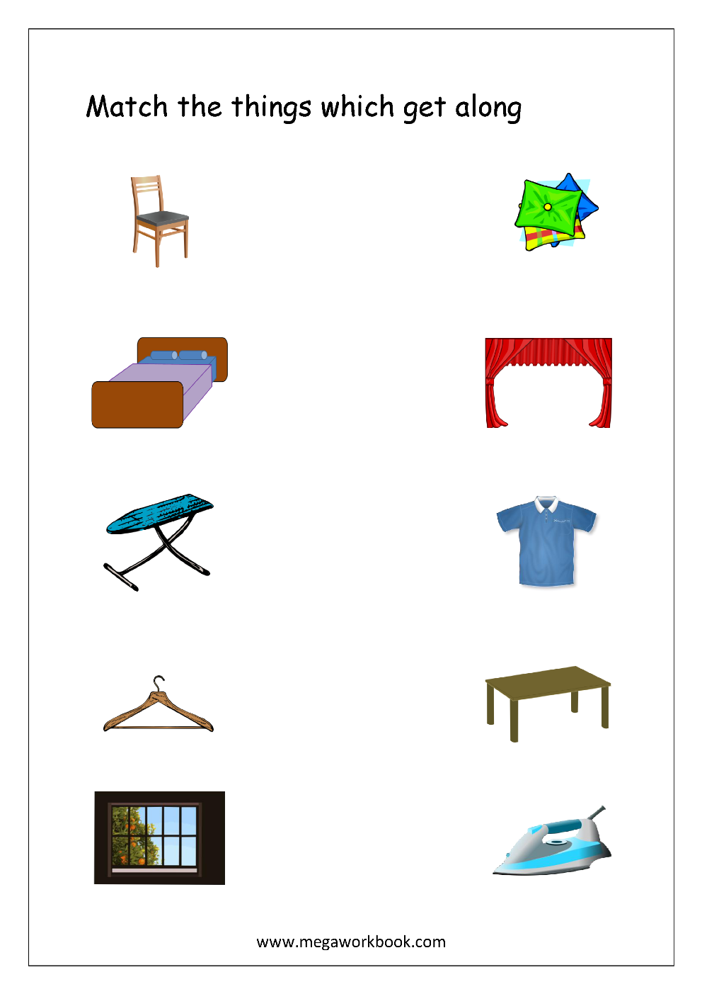 Things That Go Together Preschool Printables