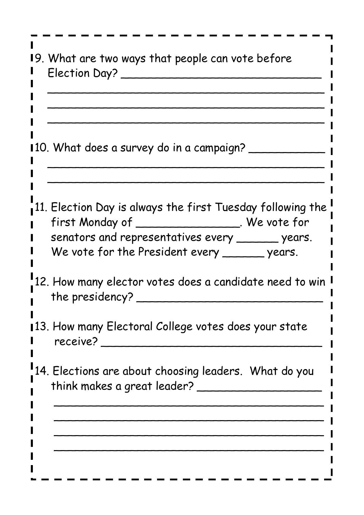 Time To Vote History Elections Electoral College Mini Book Comprehension Made By Teachers
